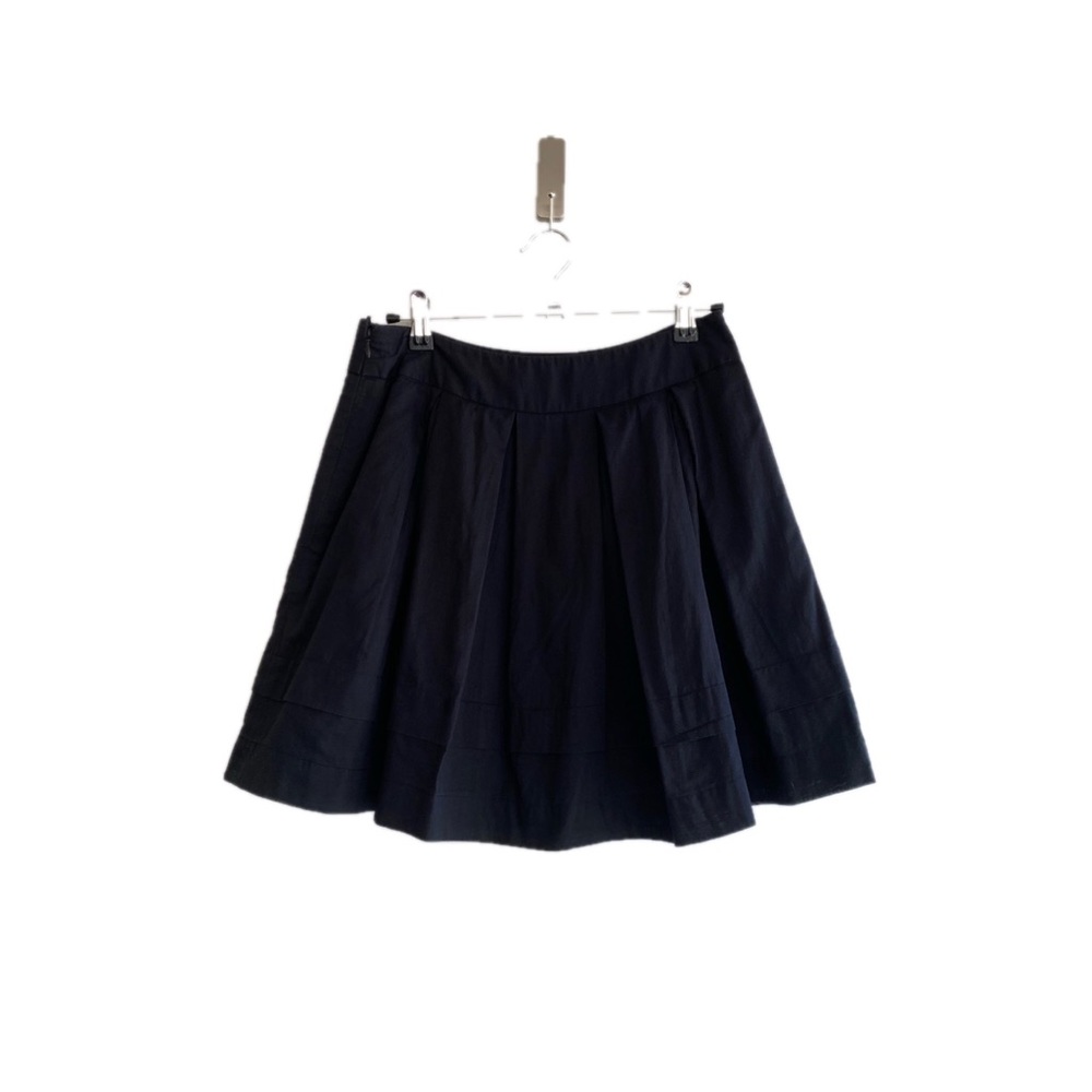 Hinge A-line black cotton skirt